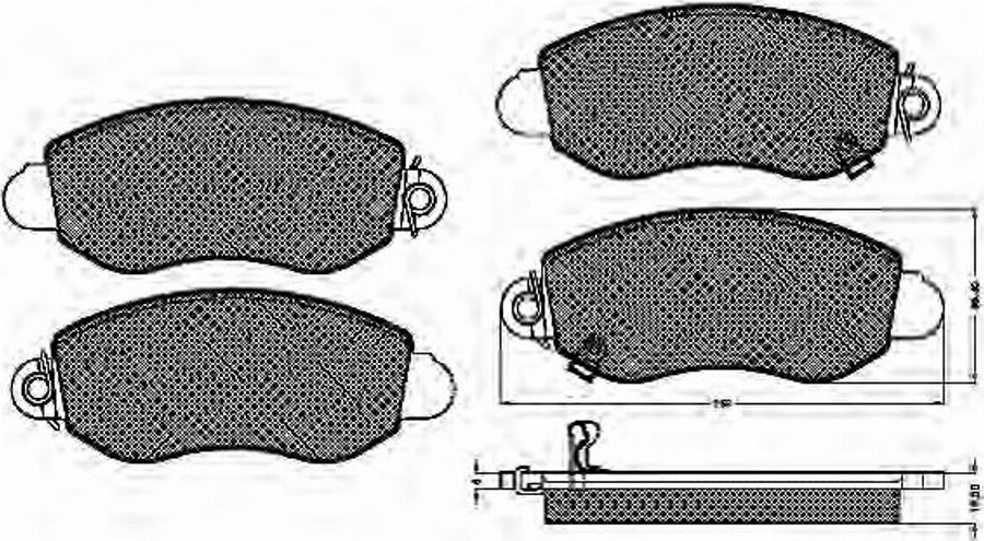 Spidan 32822 - Komplet Pločica, disk-kočnica www.molydon.hr