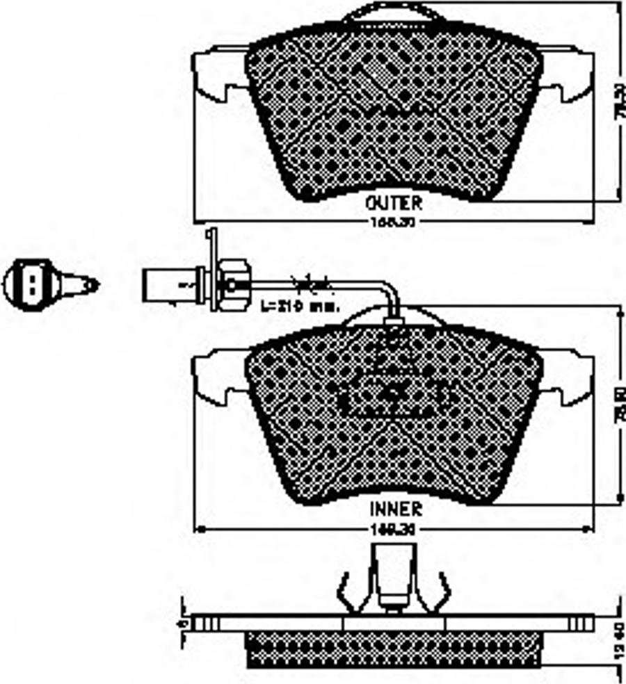 Spidan 32244 - Komplet Pločica, disk-kočnica www.molydon.hr