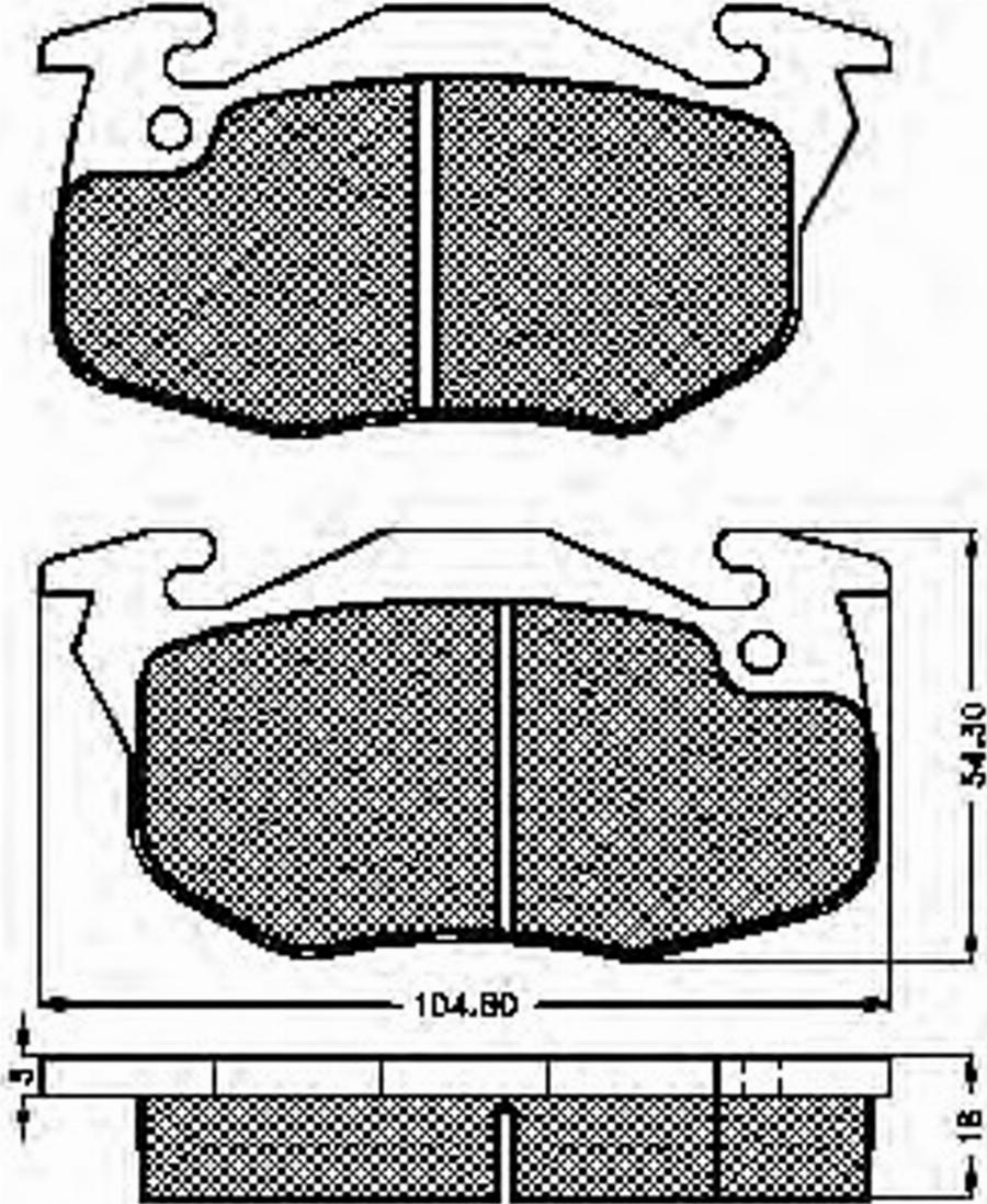 Spidan 32254 - Komplet Pločica, disk-kočnica www.molydon.hr