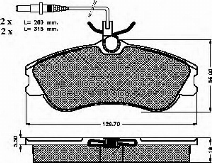 Spidan 32262 - Komplet Pločica, disk-kočnica www.molydon.hr