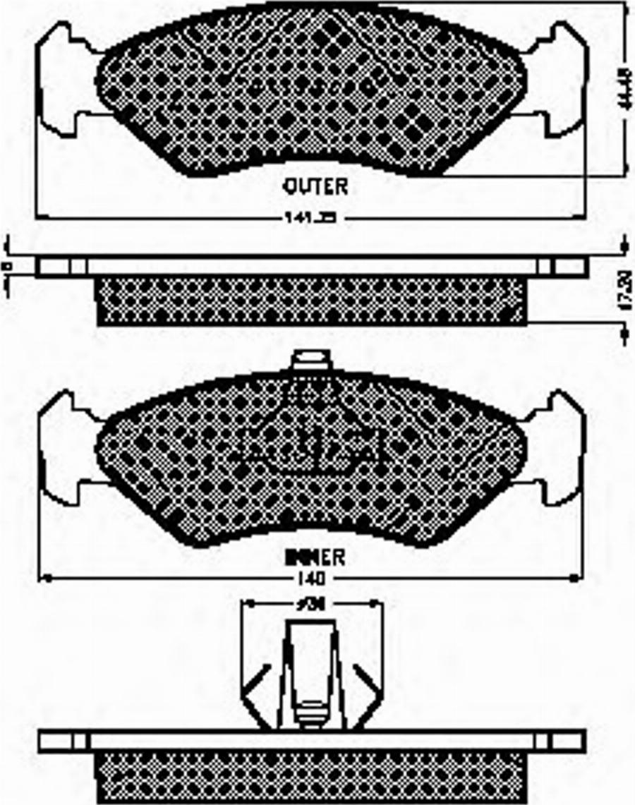 Spidan 32204 - Komplet Pločica, disk-kočnica www.molydon.hr