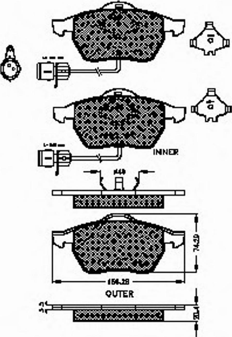 Spidan 32286 - Komplet Pločica, disk-kočnica www.molydon.hr