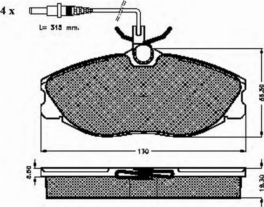 Spidan 32222 - Komplet Pločica, disk-kočnica www.molydon.hr