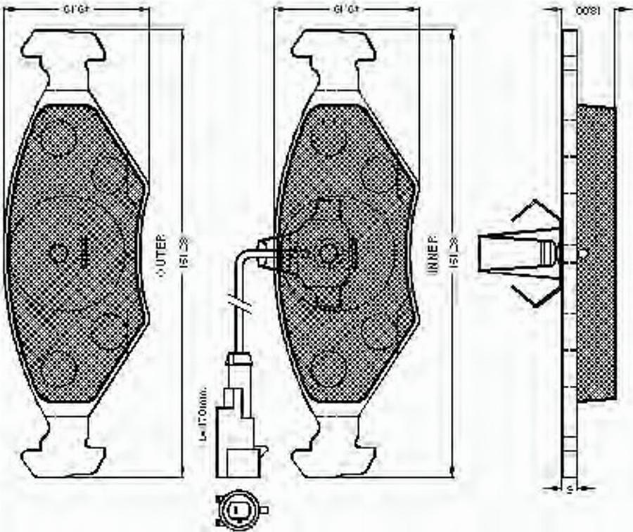 Spidan 32757 - Komplet Pločica, disk-kočnica www.molydon.hr