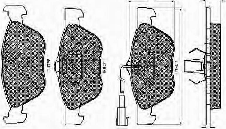 Spidan 32764 - Komplet Pločica, disk-kočnica www.molydon.hr