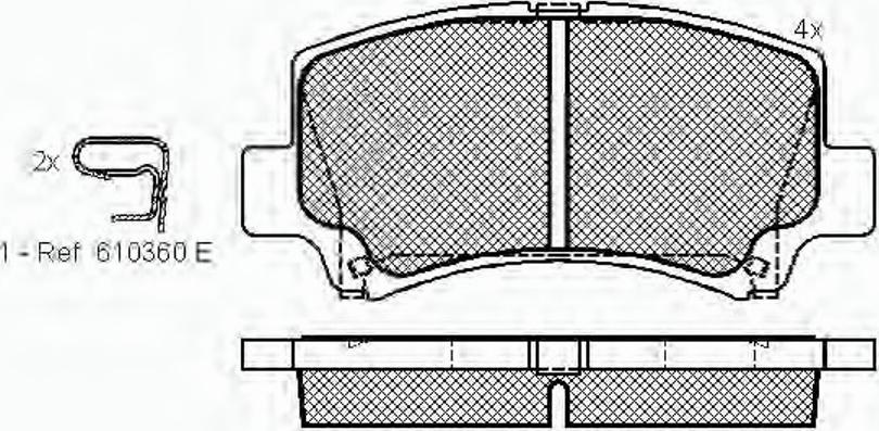 Spidan 32766 - Komplet Pločica, disk-kočnica www.molydon.hr