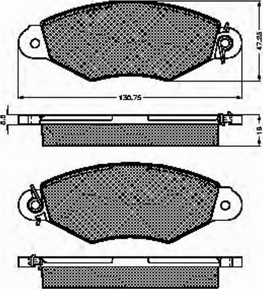 Spidan 32761 - Komplet Pločica, disk-kočnica www.molydon.hr