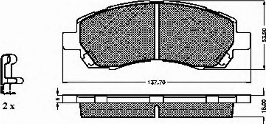 Spidan 32701 - Komplet Pločica, disk-kočnica www.molydon.hr