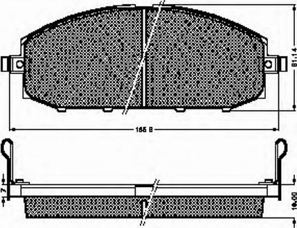 Spidan 32776 - Komplet Pločica, disk-kočnica www.molydon.hr