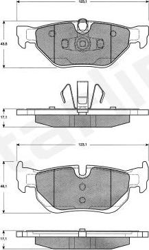 Starline BD S465 - Komplet Pločica, disk-kočnica www.molydon.hr