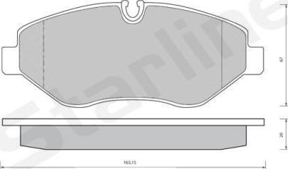 Starline BD S426 - Komplet Pločica, disk-kočnica www.molydon.hr