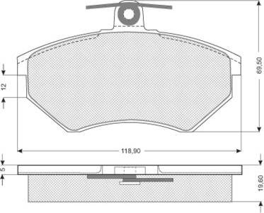 Starline BD S052 - Komplet Pločica, disk-kočnica www.molydon.hr