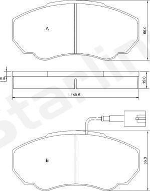 Starline BD S839P - Komplet Pločica, disk-kočnica www.molydon.hr