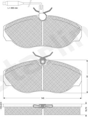 Starline BD S820P - Komplet Pločica, disk-kočnica www.molydon.hr