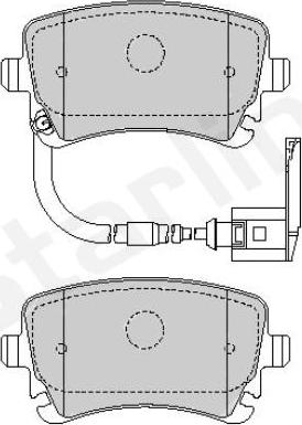 Starline BD S355 - Komplet Pločica, disk-kočnica www.molydon.hr