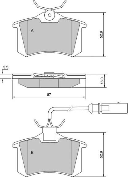 Starline BD S375 - Komplet Pločica, disk-kočnica www.molydon.hr