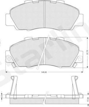 Starline BD S214 - Komplet Pločica, disk-kočnica www.molydon.hr