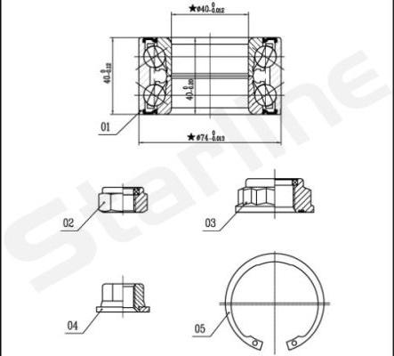 Starline LO 03455 - Komplet Ležaja kotača www.molydon.hr