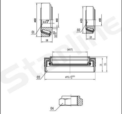 Starline LO 03429 - Komplet Ležaja kotača www.molydon.hr