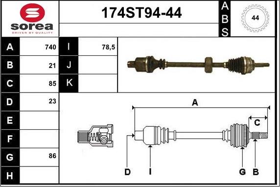 Stellox 158 1566-SX - Pogonska osovina www.molydon.hr