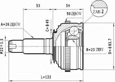 Statim C.449 - Kardan, Pogonska osovina www.molydon.hr