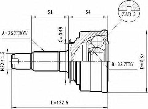 Statim C.447 - Kardan, Pogonska osovina www.molydon.hr