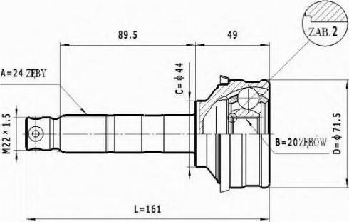 Statim C.404 - Kardan, Pogonska osovina www.molydon.hr