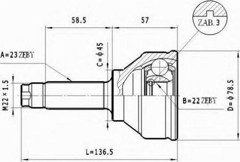 Statim C.434 - Kardan, Pogonska osovina www.molydon.hr