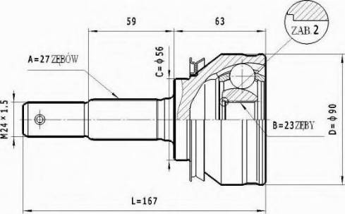 Statim C.506 - Kardan, Pogonska osovina www.molydon.hr