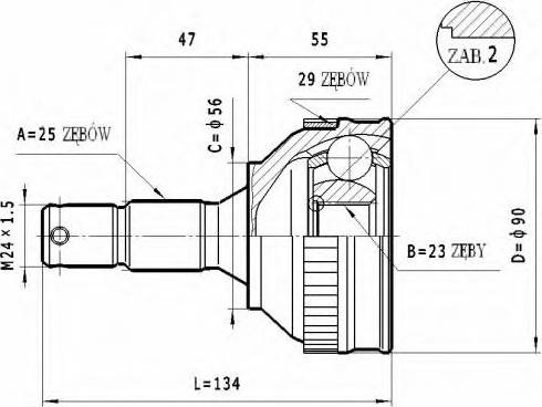 Statim C.264 - Kardan, Pogonska osovina www.molydon.hr