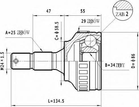 Statim C.266 - Kardan, Pogonska osovina www.molydon.hr