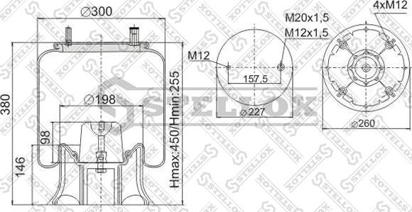 Stellox 90-41562-SX - Meh, pneumatski Ovjes www.molydon.hr