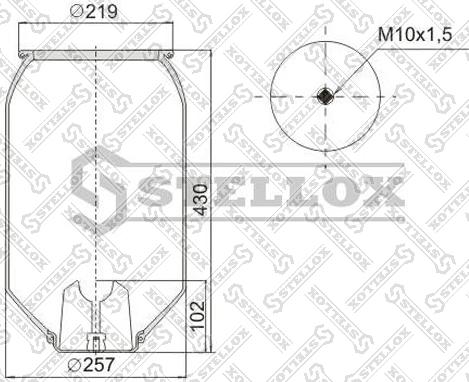 Stellox 90-08093-SX - Meh, pneumatski Ovjes www.molydon.hr