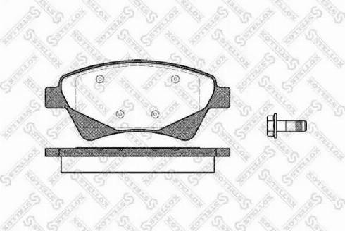 Stellox 987 020L-SX - Komplet Pločica, disk-kočnica www.molydon.hr