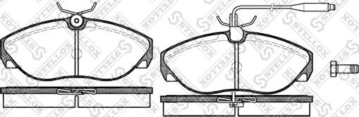 Stellox 497 002B-SX - Komplet Pločica, disk-kočnica www.molydon.hr