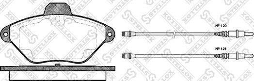 Stellox 450 004B-SX - Komplet Pločica, disk-kočnica www.molydon.hr