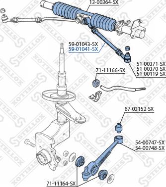 Stellox 59-01041-SX - Aksijalni zglob, poprecna spona www.molydon.hr