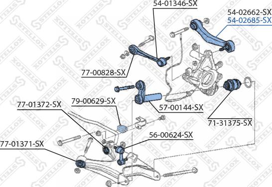 Stellox 54-02685-SX - Rame, Nezavisna poluga za ovjes kotača www.molydon.hr