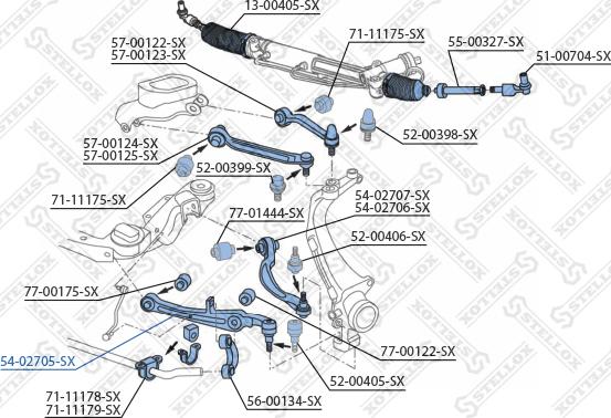 Stellox 54-02705-SX - Rame, Nezavisna poluga za ovjes kotača www.molydon.hr