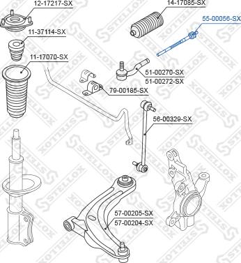 Stellox 55-00056-SX - Aksijalni zglob, poprecna spona www.molydon.hr