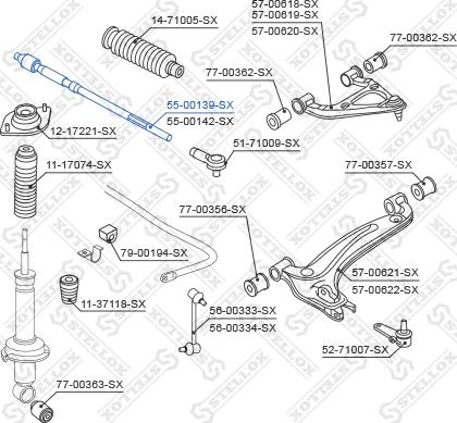 Stellox 55-00139-SX - Aksijalni zglob, poprecna spona www.molydon.hr