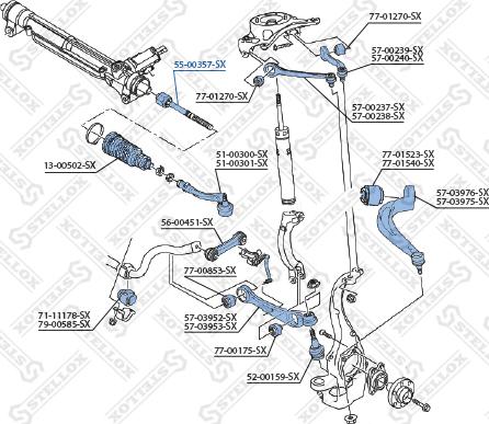 Stellox 55-00357-SX - Aksijalni zglob, poprecna spona www.molydon.hr