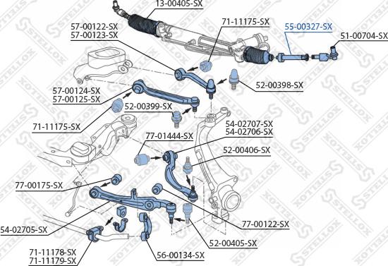 Stellox 55-00327-SX - Aksijalni zglob, poprecna spona www.molydon.hr