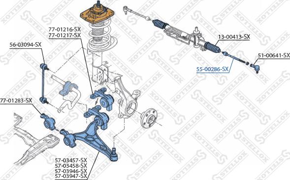 Stellox 55-00286-SX - Aksijalni zglob, poprecna spona www.molydon.hr