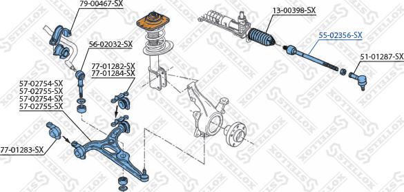 Stellox 55-02356-SX - Aksijalni zglob, poprecna spona www.molydon.hr