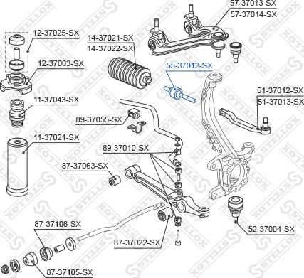 Stellox 55-37012-SX - Aksijalni zglob, poprecna spona www.molydon.hr