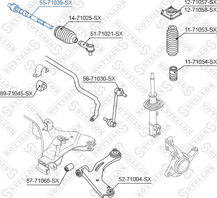 Stellox 55-71039-SX - Aksijalni zglob, poprecna spona www.molydon.hr