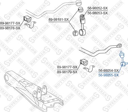 Stellox 56-98055-SX - Šipka/spona, stabilizator www.molydon.hr