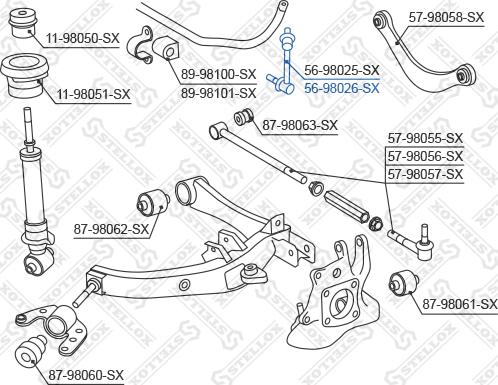 Stellox 56-98026-SX - Šipka/spona, stabilizator www.molydon.hr