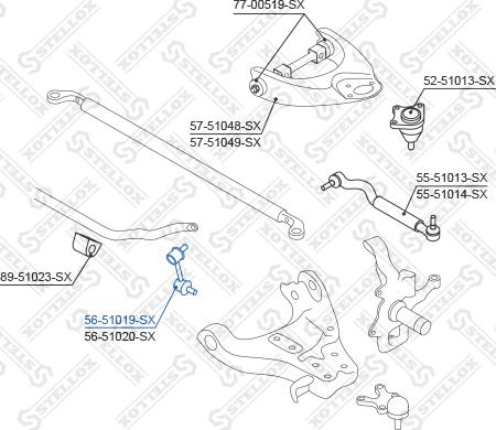 Stellox 56-51019-SX - Šipka/spona, stabilizator www.molydon.hr